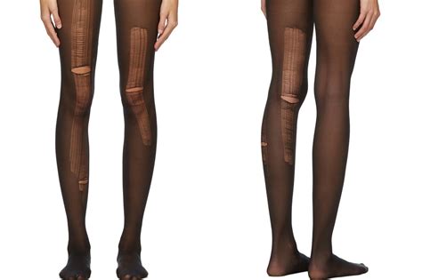 gucci stockings tights|distressed stockings gucci.